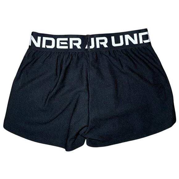 Under Armour - NWT - Girls' XS Black Athletic Shorts - Picture 2 of 9
